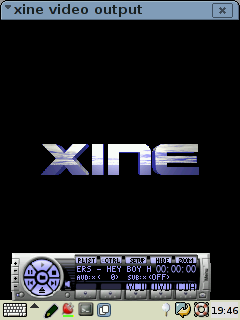 Xine Console on a 5555 iPAQ
