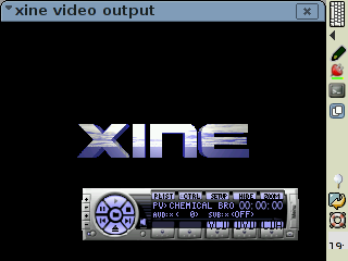 Xine Console on a 5555 iPAQ