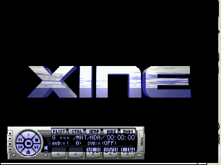 Xine Console in Full Scree mode on a 5555 iPAQ